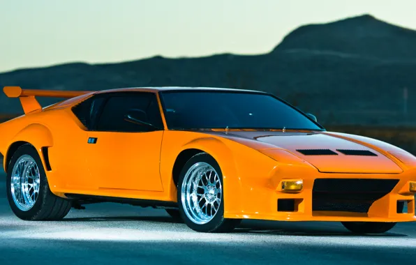 Картинка Orange, Wheels, De Tomaso, Pantera, Hrome