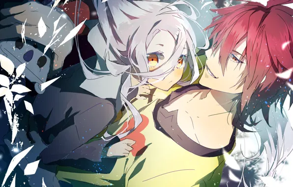 Аниме, арт, девочка, парень, двое, No Game No Life, Нет Игры Нет Жизни