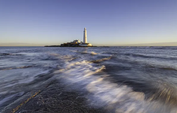 Море, пейзаж, маяк