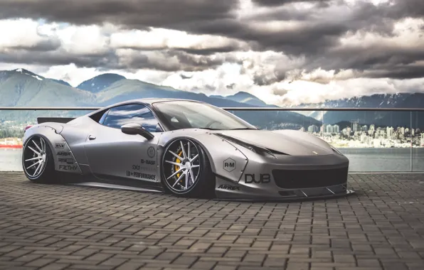 Картинка Ferrari, 458, italia, Body, Wide