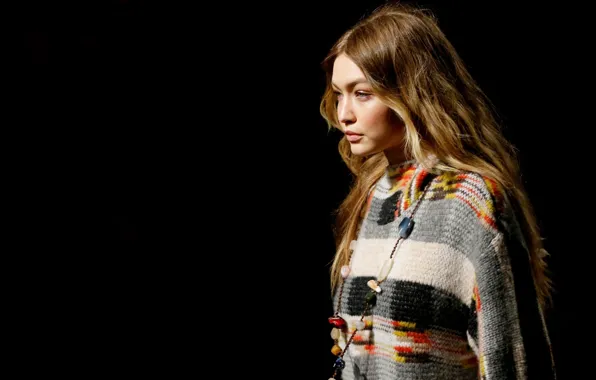 Модель, локоны, Gigi Hadid