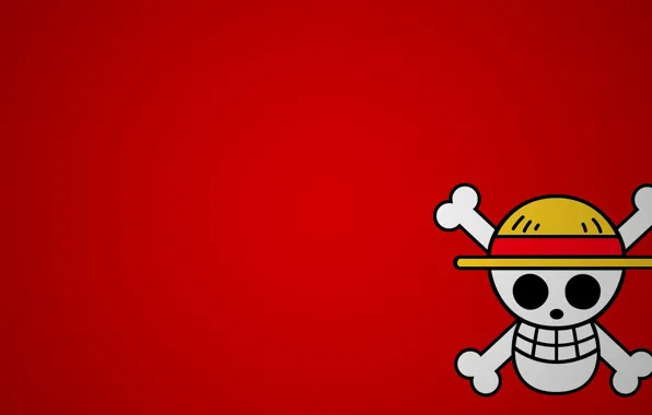 Skull, One Piece, hat, anime, manga, japanese, Luffy, Monkey D. Luffy
