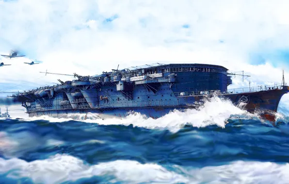 Картинка aircraft carrier, IJN, ryujo