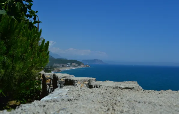 Море, сосны, Турция