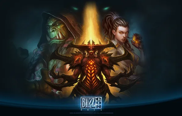 Дьявол, близзард, blizzard, орк, wow, world of warcraft, diablo 3, сара керриган