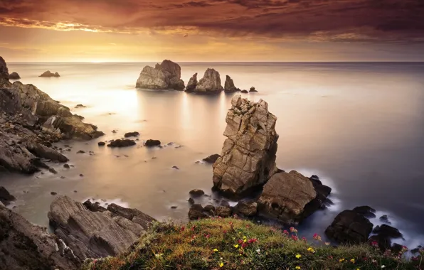 Картинка море, скалы, берег