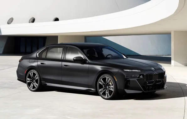 BMW, Front, Black, xDrive, M Sport, 2023, BMW 760i
