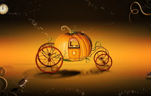 Cinema, fantasy, Disney, magic, orange, movie, film, pumpkin