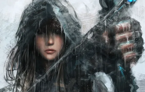 Картинка девушка, фентези, воин, лук, арт, стрелы