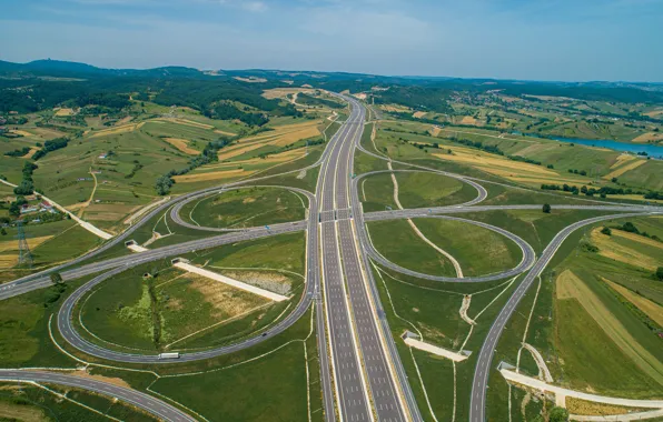 Road, highway, crossroad