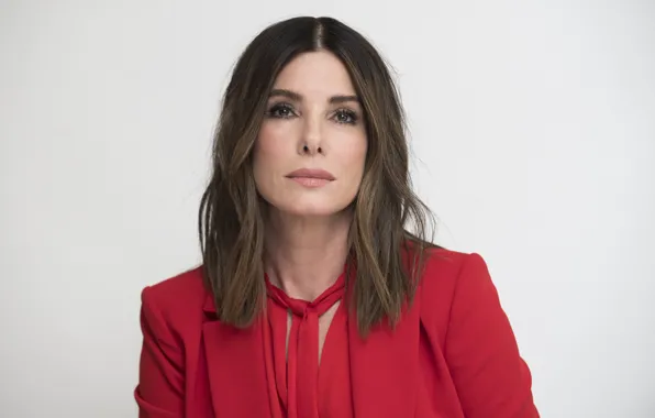 Взгляд, поза, актриса, hair, Sandra Bullock, Сандра Буллок
