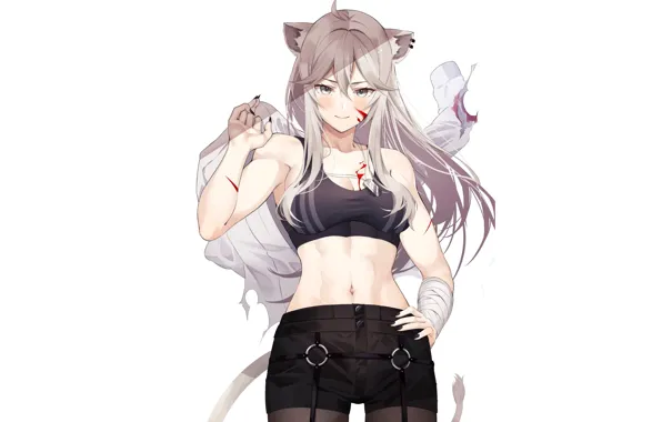 Hot, sexy, Anime, cat, lion, pretty, kitty, Neko