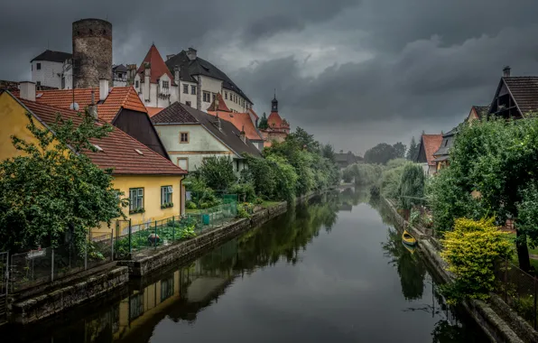 Картинка дома, Австрия, водный канал, Jindřichuv