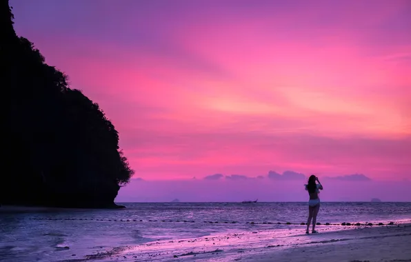 Sea, landscape, thailand