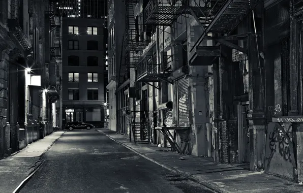 Город, USA, переулок, New York City, гетто