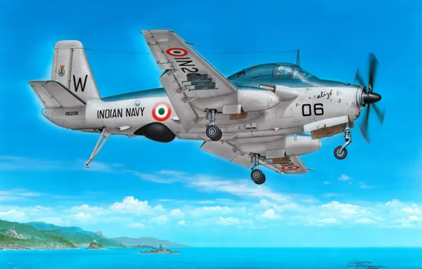 Индия, Палубный, Stanislav Hajek, противолодочный самолет, Breguet Br.1050, Breguet 1050 Alize 1G