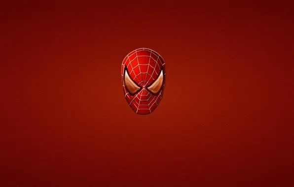Картинка красный, минимализм, red, marvel, комикс, comics, Человек-паук, Spider-Man