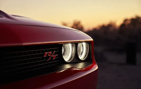 Фара, Dodge, Challenger, Widebody, Scat Pack, Challenger RT, 2019