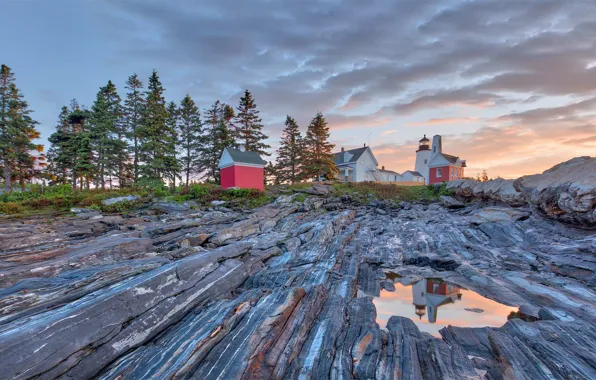 Маяк, США, Мэн, Pemaquid Point Lighthouse