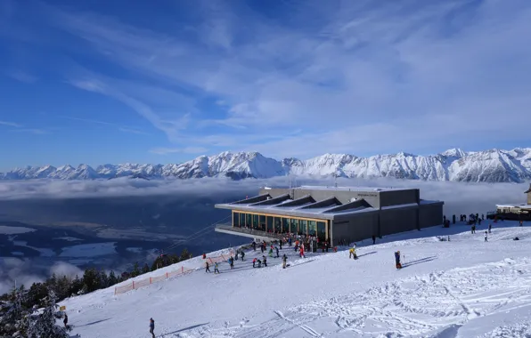 Österreich, Schnee, Innsbruck, Patscherkofel