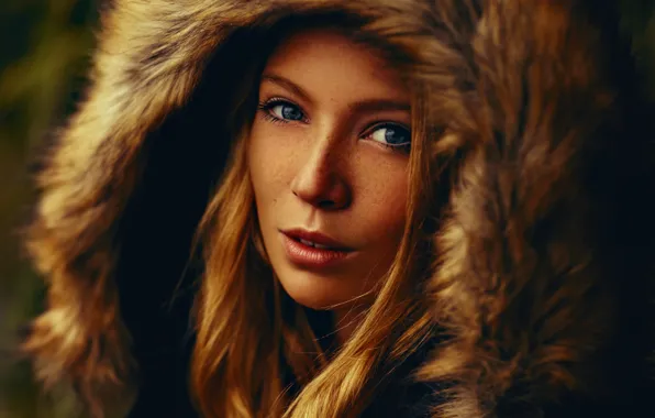 Картинка взгляд, девушка, лицо, модель, красотка