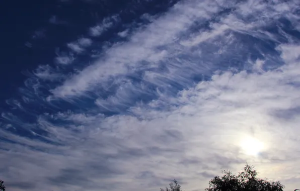 Sky, cloud, sun