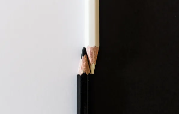 Картинка карандаши, Yin, Yang