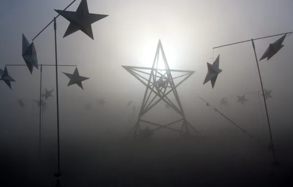 Звезды, свет, туман