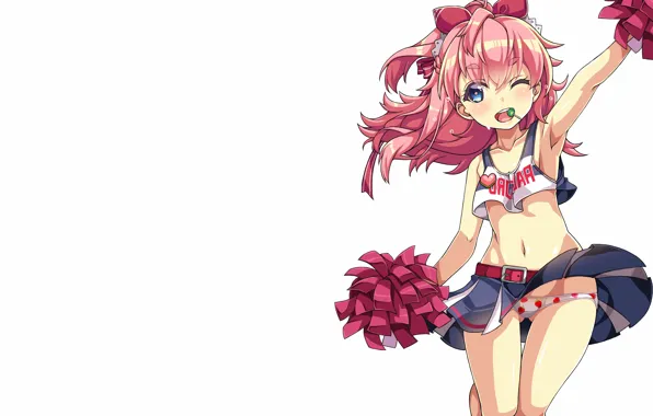 Girl, sexy, lingerie, panties, long hair, anime, beautiful, pretty