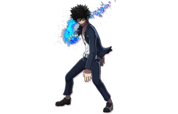 Пламя, Boku no Hero Academia, Моя геройская акадеимя, аниме, парень
