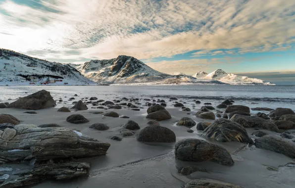 Море, камни, побережье, Норвегия, Norway