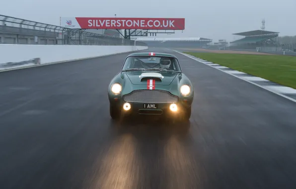 Aston Martin, Скорость, Асфальт, Фары, Трасса, Classic, 2018, Classic car