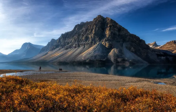 Горы, озеро, Канада, Альберта, Banff National Park, Alberta, Canada, Национальный парк Банф