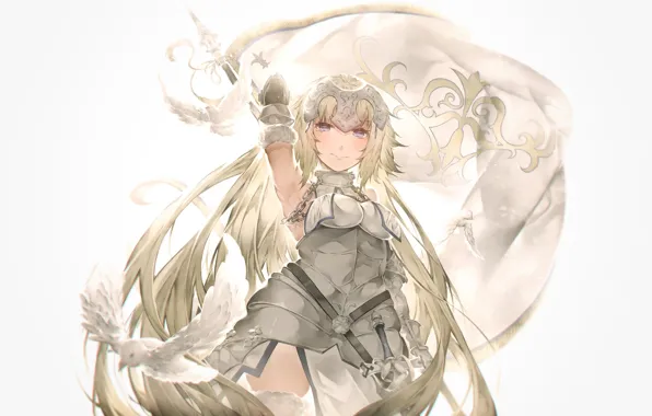 Девушка, голуби, Fate / Grand Order, рулер