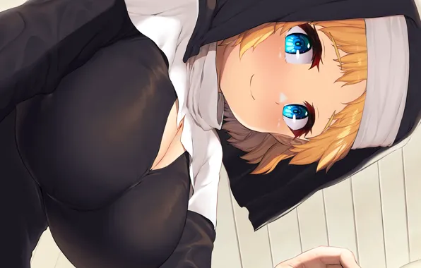 Girl, sexy, cleavage, dress, boobs, anime, blue eyes, beautiful