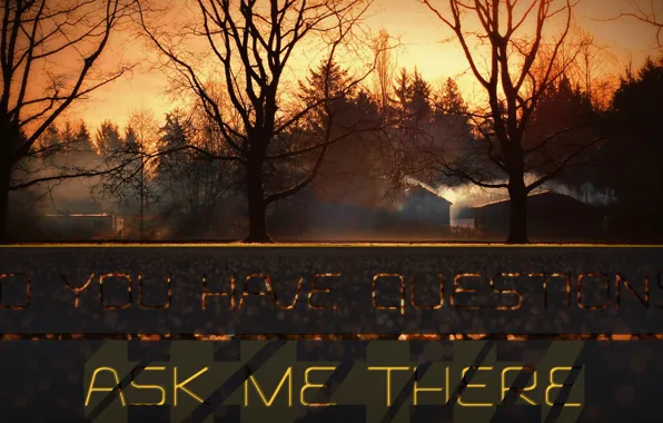 Осень, house, autumn, orange, good, cool, zero, ask