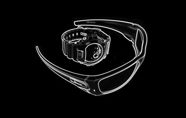 White, black, oakley, g-shock, casio