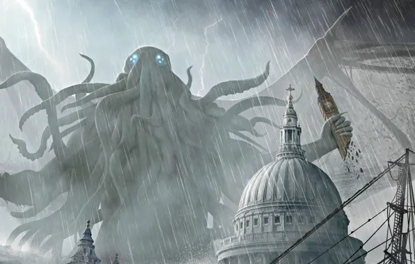 Cthulhu, Cover, Joseph Diaz, Кошмарный монстр, Pax Cthuliana