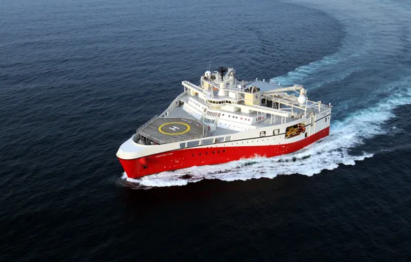 Океан, Море, Судно, Vessel, Offshore, Survey Vessel, Ramform Titan, Research