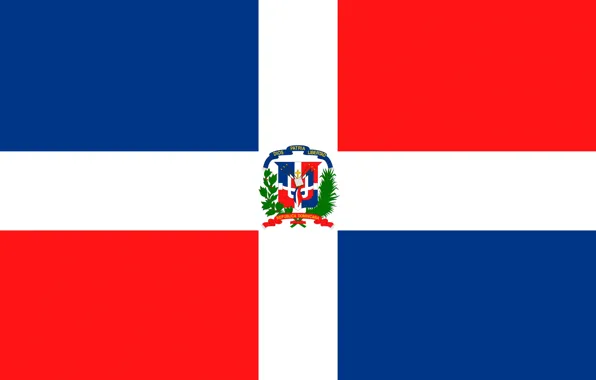 Флаг, герб, flag, доминиканская республика, dominikana