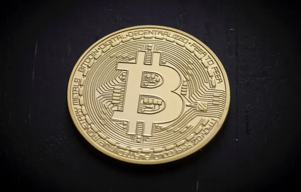 Картинка фон, чёрный, black, монета, fon, coin, bitcoin, биткоин