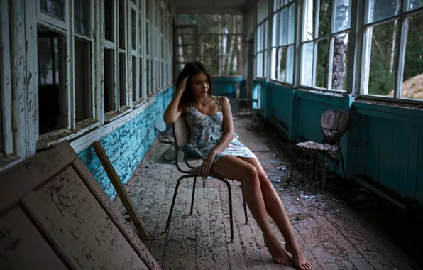 Картинка девушка, поза, фон