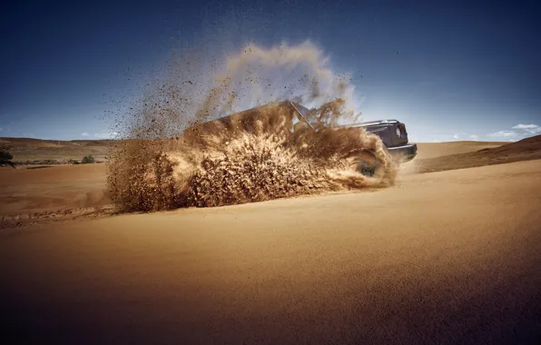 Картинка песок, Mercedes-Benz, внедорожник, 2018, G-Class