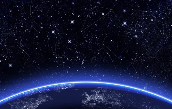Картинка space, wallpaper, night, stars