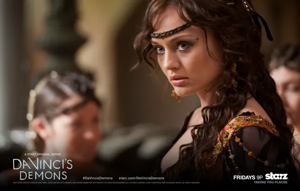 Скачать Обои Любовь, Сериал, Демоны Да Винчи, Da Vinci'S Demons.
