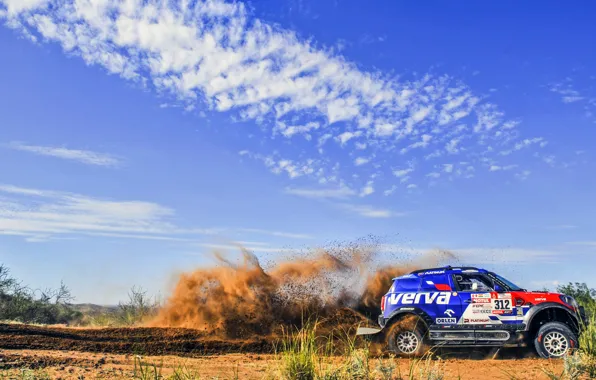 Небо, Mini, Спорт, Скорость, Гонка, Rally, Dakar, Дакар
