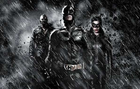 Бэтмен, Batman, The Dark Knight Rises, Кристиан Бэйл, Anne Hathaway, Том Харди, Бэйн, Tom Hardy