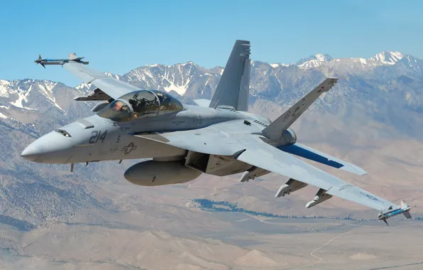 Картинка горы, истребитель, пилот, многоцелевой, Hornet, CF-18