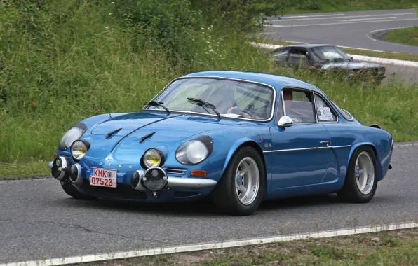Ретро, Renault, Blue, Alpine, 1300G, Renault Alpine A110