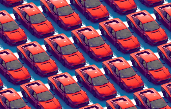 Авто, Музыка, Стиль, Машины, Фон, Ferrari, 80s, Style